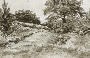 Jean Francois Millet Landscape of wici oil